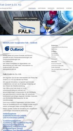 Vorschau der mobilen Webseite www.falk-bendorf.de, Falk GmbH & Co. KG