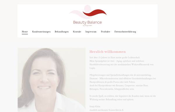 Vorschau von www.beautybalance-klein.de, Beauty Balance Sonja Klein