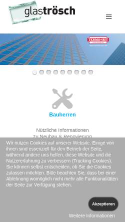 Vorschau der mobilen Webseite www.glas-fandel.de, Glas Fandel GmbH&Co.KG