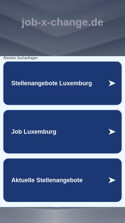 Vorschau der mobilen Webseite www.job-x-change.de, Job X-Change Intl.