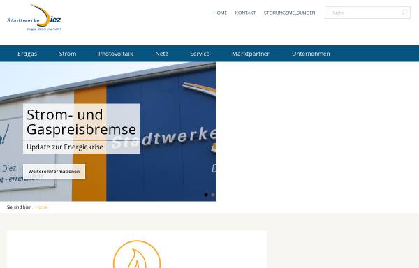 Vorschau von www.stadtwerke-diez.de, Stadtwerke Diez GmbH