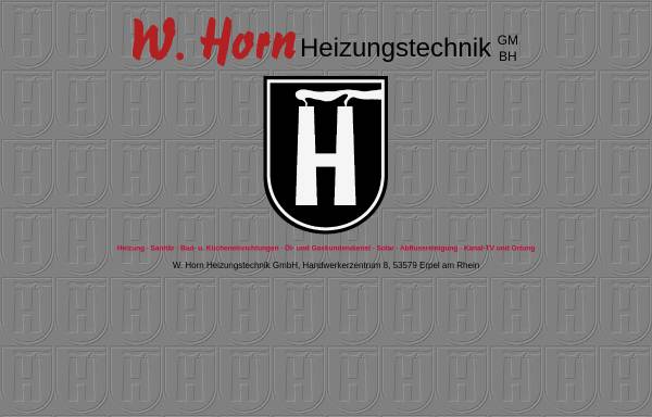 Vorschau von www.whorn-heizungstechnik.de, W. Horn Heizungstechnik GmbH