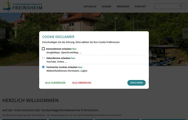 Vorschau von www.verbandsgemeindewerke-freinsheim.de, Verbandsgemeindewerke Freinsheim
