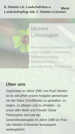 Vorschau der mobilen Webseite www.haenlein-griesemer.de, Rudi Hänlein