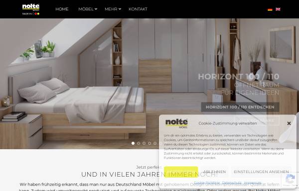 Vorschau von www.nolte-moebel.de, Nolte-Möbel GmbH & Co. KG