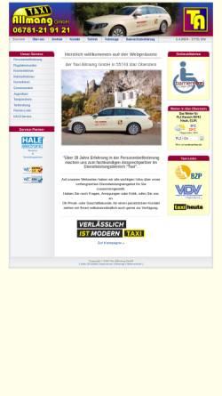 Vorschau der mobilen Webseite www.taxi-allmang.de, Taxi-Allmang GmbH