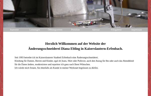Vorschau von www.schneiderei-ebling.de, Änderungsschneiderei Ebling