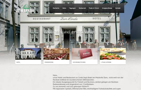 Vorschau von www.linde-meldorf.de, Restaurant Zur Linde