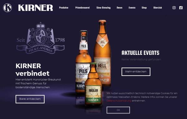Vorschau von www.kirner-bier.de, Kirner Bier