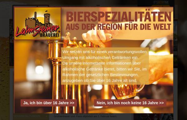 Vorschau von www.lahnsteiner-brauerei.de, Lahnsteiner Brauerei