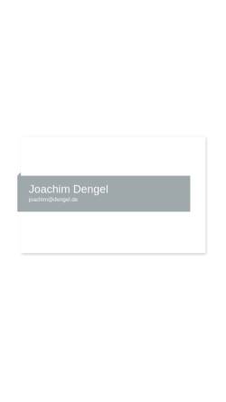 Vorschau der mobilen Webseite www.dengel.de, Joachim Dengel