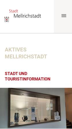 Vorschau der mobilen Webseite www.aktives-mellrichstadt.de, Mellrichstadt / Rhön