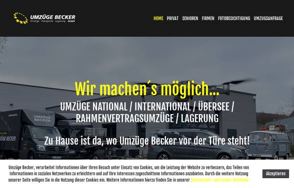 Vorschau von www.umzuege-becker.de, Umzüge Becker