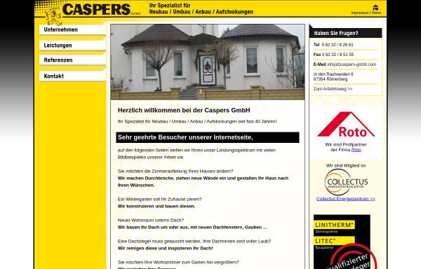 Vorschau von www.caspers-gmbh.com, Caspers GmbH