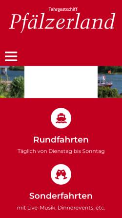 Vorschau der mobilen Webseite www.personenschifffahrt-streib.de, Personenschifffahrt Werner Streib