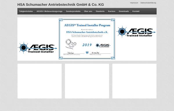 Vorschau von www.hsa.de, Helmut Schumacher Antriebstechnik