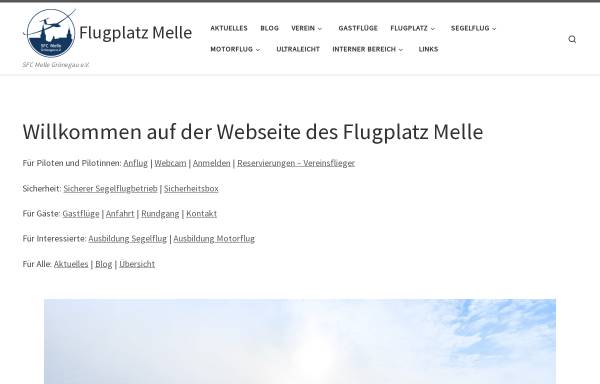 Vorschau von www.flugplatz-melle.de, SFC Melle-Grönegau e.V.
