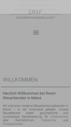 Vorschau der mobilen Webseite steuerberater-mz.de, GRAF Steuerberatungsgesellschaft mbH & Co.KG