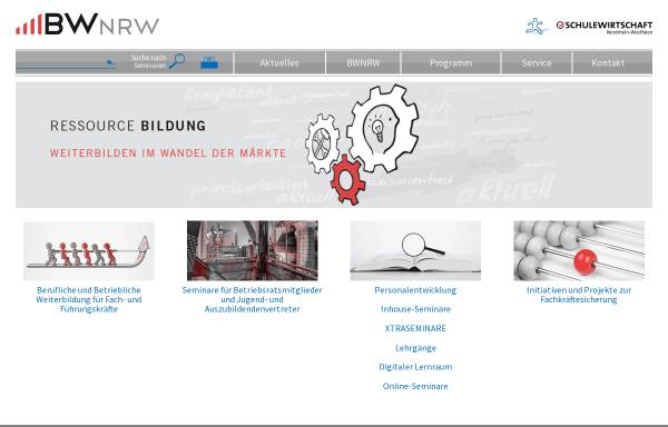 Vorschau von www.bildungswerk-nrw.de, Bildungswerk der Nordrhein-Westfälischen Wirtschaft e.V.