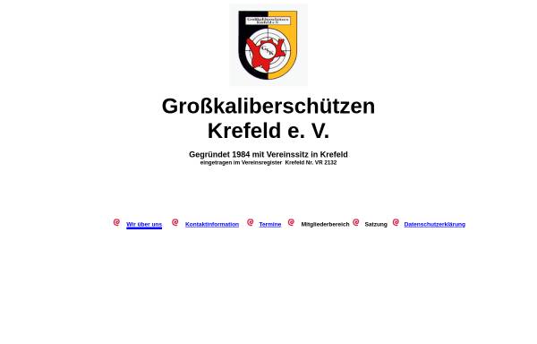 Vorschau von www.grosskaliberschuetzen-krefeld.de, Großkaliberschützen Krefeld e. V.