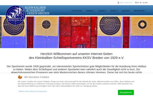 Vorschau von www.kksv-breden.de, Kleinkaliber-Schießsport-Verein Breden e.V.