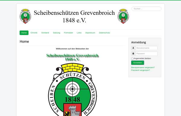 Vorschau von www.scheibenschuetzen-grevenbroich.de, Scheibenschützen Grevenbroich 1848 e.V.
