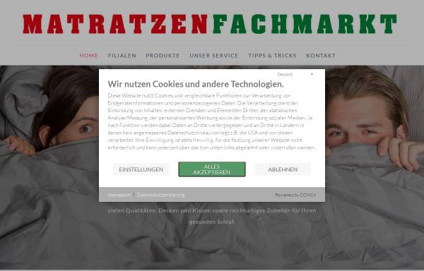 Vorschau von www.matratzen-fachmarkt.de, Matratzen-Fachmärkte GmbH