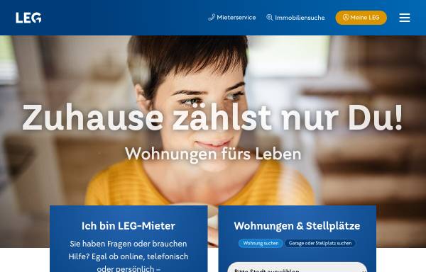 Vorschau von www.leg-nrw.de, LEG Landesentwicklungsgesellschaft Nordrhein-Westfalen GmbH