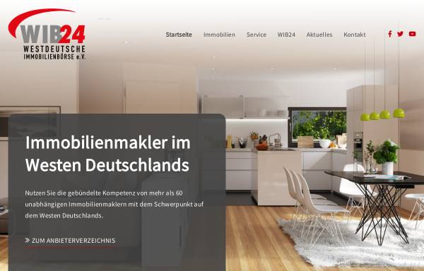 Vorschau von www.wib24.de, Westdeutsche Immobilienbörse