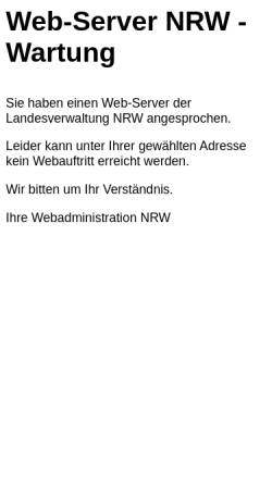 Vorschau der mobilen Webseite www.zvg.nrw.de, Zwangsversteigerungen Nordrhein-Westfalen