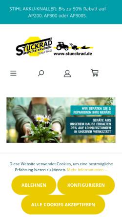 Vorschau der mobilen Webseite www.stueckrad.de, Stückrad