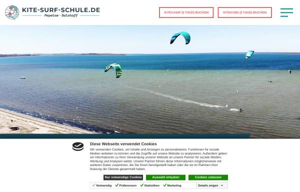 Vorschau von www.kite-surfers.de, Kite Surf Schule Carsten Ritter