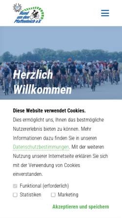 Vorschau der mobilen Webseite www.rundumdenpfaffenteich.de, Rund um den Pfaffenteich e.V.