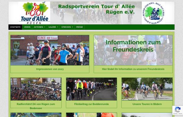 Vorschau von www.tda-ruegen.de, Radsportverein Tour d'Allee Rügen e. V.