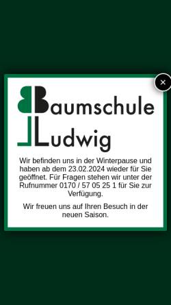 Vorschau der mobilen Webseite www.baumschule-ludwig.de, Baumschule Ludwig