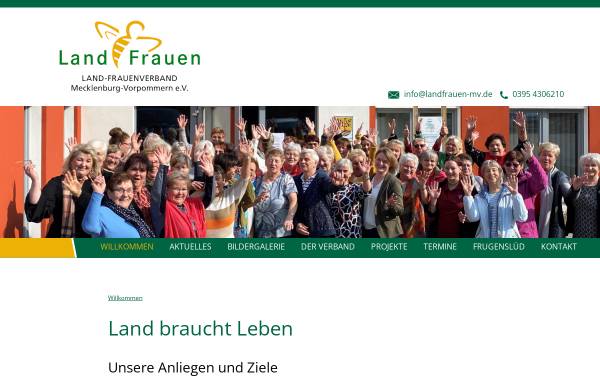 Vorschau von landfrauen-mv.de, Landfrauenenverband Mecklenburg-Vorpommern e.V.