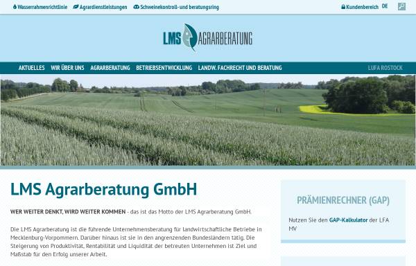 Vorschau von www.lms-beratung.de, LMS Landwirtschaftsberatung Mecklenburg-Vorpommern/Schleswig-Holstein GmbH