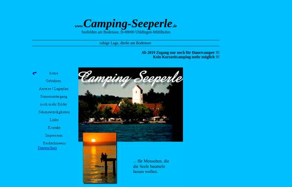 Vorschau von www.camping-seeperle.de, Camping Seeperle