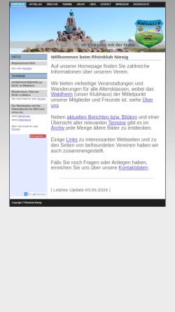 Vorschau der mobilen Webseite www.rhoenklub-niesig.de, Rhönklub Zweigverein Niesig