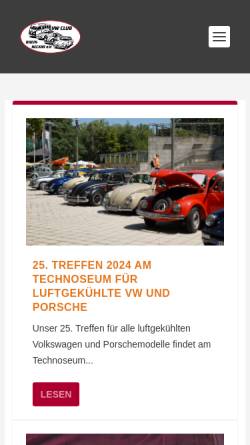 Vorschau der mobilen Webseite www.vwclub-rheinneckar.de, VW-Club Rhein-Neckar e.V.