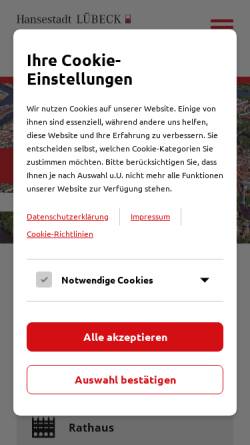 Vorschau der mobilen Webseite www.luebeck.de, Kommunales Kino