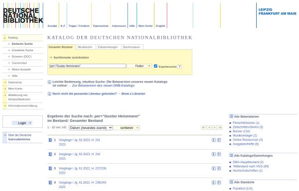 Online-Katalog der Deutschen Bibliothek