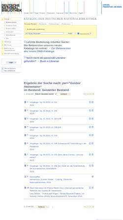 Vorschau der mobilen Webseite portal.dnb.de, Online-Katalog der Deutschen Bibliothek