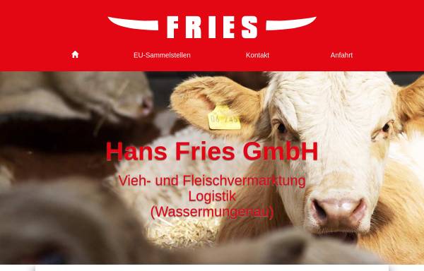 Vorschau von www.h-fries.de, Hans Fries GmbH - Vieh & Fleisch
