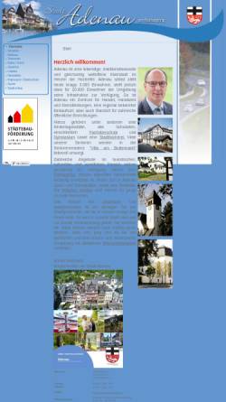 Vorschau der mobilen Webseite www.stadt-adenau.de, Stadt Adenau
