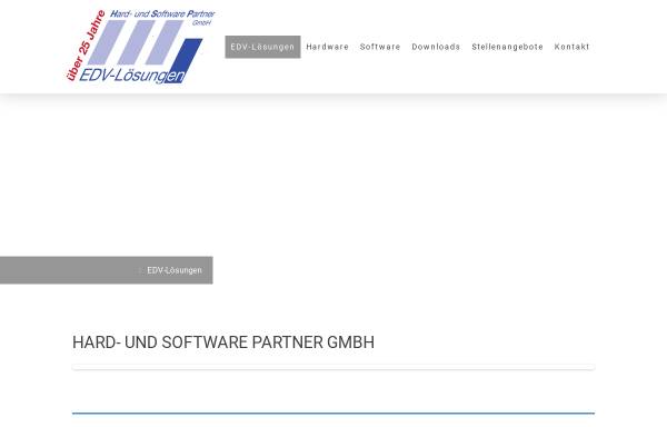 Vorschau von www.hsp-edv.de, Hard- und Software Partner GmbH