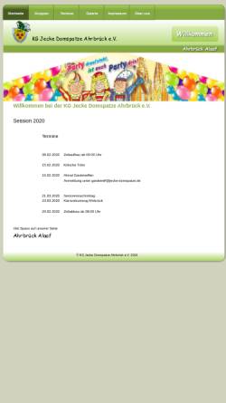 Vorschau der mobilen Webseite jecke-domspatze.de, Karnevalsverein Jecke-Domspatze