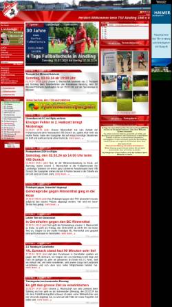 Vorschau der mobilen Webseite www.tsv-aindling.de, TSV Aindling