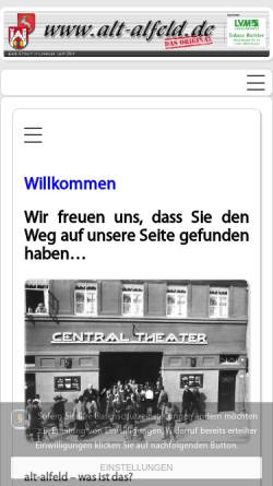 Vorschau der mobilen Webseite www.alt-alfeld.de, Alt-Alfeld
