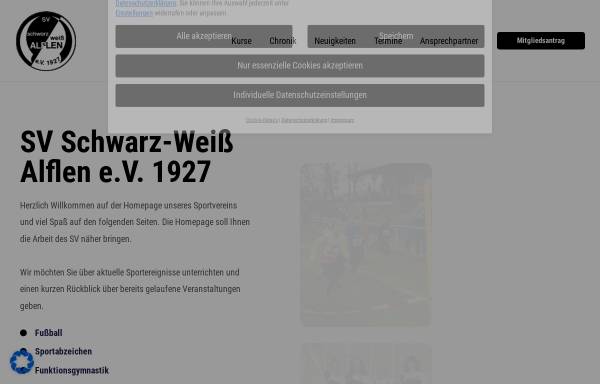 Vorschau von sportverein-alflen.de, Sportverein Schwarz-Weiß Alflen e.V. 1927